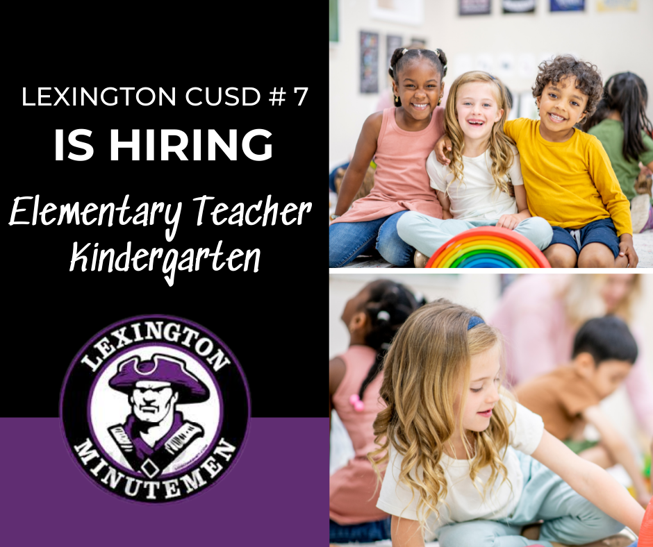 Lexington is hiring elementary kindergarten teacher